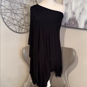 One-Shoulder Diagonal Tunic Top